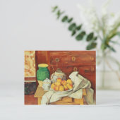 Paul Cezanne | Nog steeds leven met een borstkas, Briefkaart (Staand voorkant)