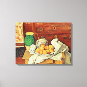 Paul Cezanne   Nog steeds leven met een borstkas, Canvas Afdruk