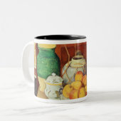 Paul Cezanne | Nog steeds leven met een borstkas, Tweekleurige Koffiemok (Voorkant links)