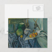 Paul Cezanne - Nog steeds leven met een Ginger Jar Briefkaart (Voorkant / Achterkant)