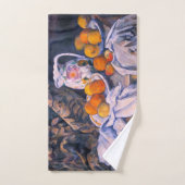 Paul Cezanne - Nog steeds leven met een gordijn Bad Handdoek (Handdoek)