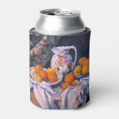 Paul Cezanne - Nog steeds leven met een gordijn Blikjeskoeler (Blikje Voorkant)