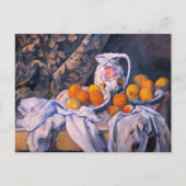 Paul Cezanne - Nog steeds leven met een gordijn Briefkaart (Voorkant)