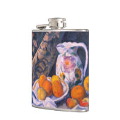 Paul Cezanne - Nog steeds leven met een gordijn Heupfles (Links)