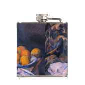 Paul Cezanne - Nog steeds leven met een gordijn Heupfles (Achterkant)