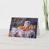 Paul Cezanne - Nog steeds leven met een gordijn Kaart (Voorkant)