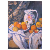 Paul Cezanne - Nog steeds leven met een gordijn Klembord (Achterkant)