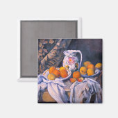 Paul Cezanne - Nog steeds leven met een gordijn Magneet (Voorkant / Achterkant)