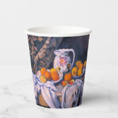 Paul Cezanne - Nog steeds leven met een gordijn Papieren Bekers (Voorkant)