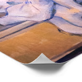 Paul Cezanne - Nog steeds leven met een gordijn Poster (Hoek)