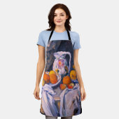 Paul Cezanne - Nog steeds leven met een gordijn Schort (Gedragen)