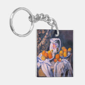 Paul Cezanne - Nog steeds leven met een gordijn Sleutelhanger (Voorkant Links)