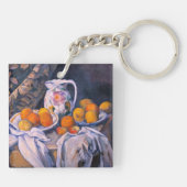 Paul Cezanne - Nog steeds leven met een gordijn Sleutelhanger (Achterkant)
