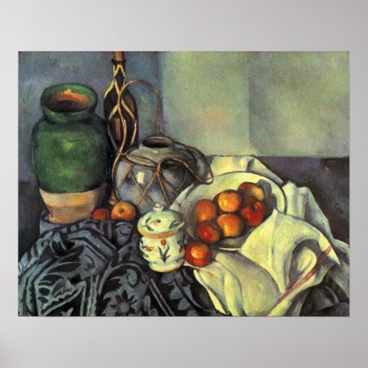 Paul Cezanne, nog steeds leven met fruit Poster (Voorkant)