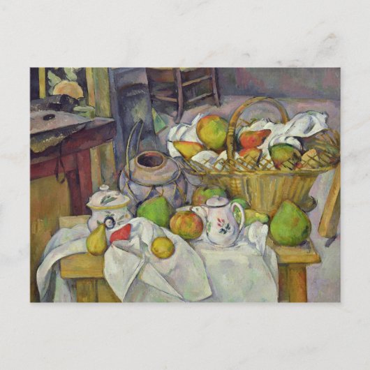 Paul Cezanne | Nog steeds leven met mand, 1888-90 Briefkaart (Voorkant)