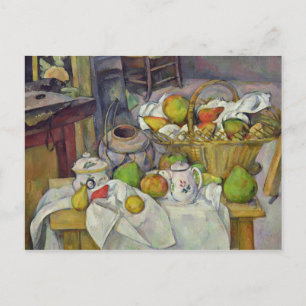 Paul Cezanne   Nog steeds leven met mand, 1888-90 Briefkaart