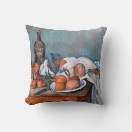 Paul Cézanne, nog steeds leven met uien en een fle Kussen
