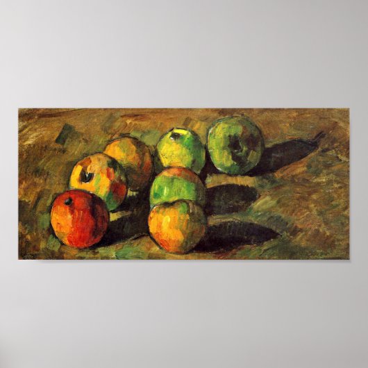 Paul Cezanne - Nog steeds leven met zeven appels Poster (Voorkant)