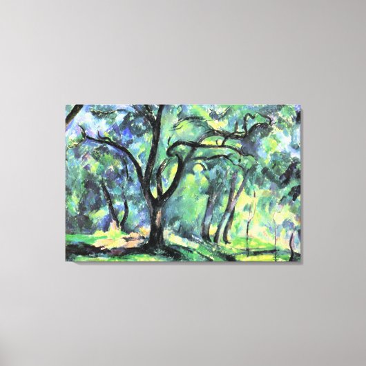 Paul Cezanne painting, Forest, Canvas Afdruk (Voorkant)