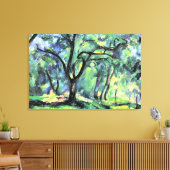 Paul Cezanne painting, Forest, Canvas Afdruk (Insitu (Woonkamer))