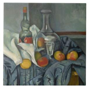 Paul Cezanne   Peppermint-fles, 1893-95 (olie) Tegeltje