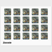 Paul Cezanne | Peppermint-fles, 1893-95 (olie) Vierkante Sticker (Vel)
