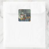 Paul Cezanne | Peppermint-fles, 1893-95 (olie) Vierkante Sticker (Tas)