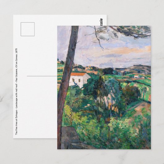 Paul Cezanne - Pijnboom bij Estaque Briefkaart (Voorkant / Achterkant)