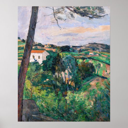 Paul Cezanne - Pijnboom bij Estaque Poster (Voorkant)