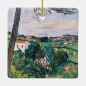 Paul Cezanne - Pijnboom in Estaque Keramisch Ornament (Achterkant)