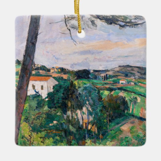 Paul Cezanne - Pijnboom in Estaque Keramisch Ornament (Voorkant)