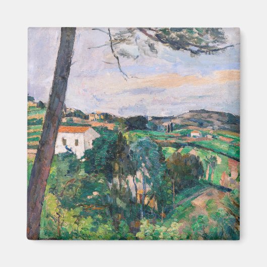 Paul Cezanne - Pijnboom in Estaque Magneet (Voorkant)