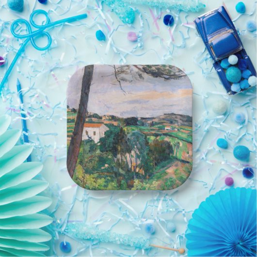 Paul Cezanne - Pijnboom in Estaque Papieren Bordje (Feest)