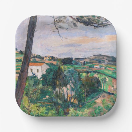 Paul Cezanne - Pijnboom in Estaque Papieren Bordje (Voorkant)