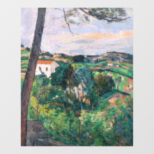 Paul Cezanne - Pijnboom in Estaque Raamsticker