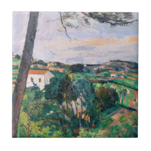 Paul Cezanne - Pijnboom in Estaque Tegeltje