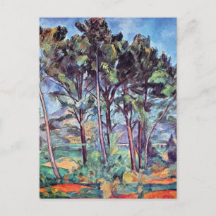 Paul Cezanne - Pines en Aqueduct Fine Art Briefkaart