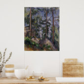 Paul Cézanne - Pines en Rocks Poster (Keuken)