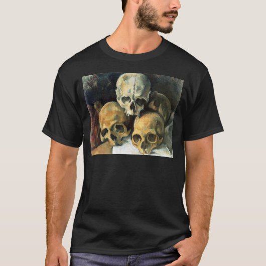 Paul Cézanne - Piramide van Skulls T-shirt (Voorkant)