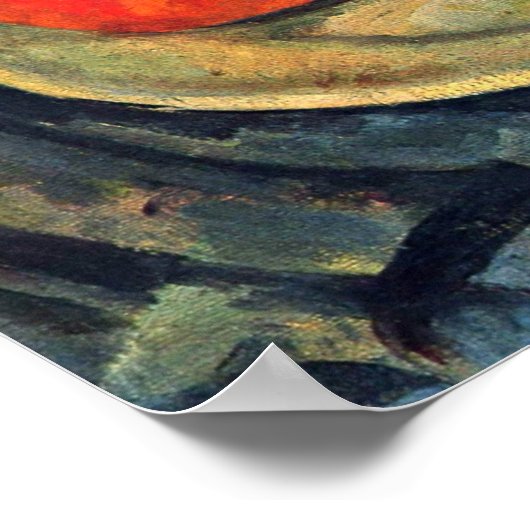 Paul Cezanne - Pomegranate en Pears still Life Poster (Hoek)