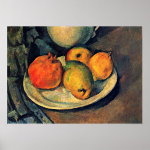 Paul Cezanne - Pomegranate en Pears still Life Poster