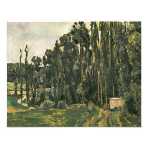 Paul Cezanne - Poplars Foto Afdruk