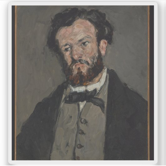 Paul Cézanne - Portret van Anthony Valabrègue Sticker (Voorkant)
