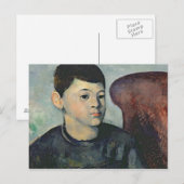 Paul Cezanne | Portret van de zoon van de kunstena Briefkaart (Voorkant / Achterkant)