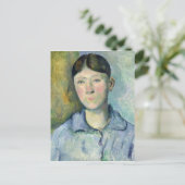 Paul Cezanne | Portret van Madame Cezanne, 1885-90 Briefkaart (Staand voorkant)