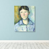 Paul Cezanne | Portret van Madame Cezanne, 1885-90 Canvas Afdruk (Insitu (Houten vloer))