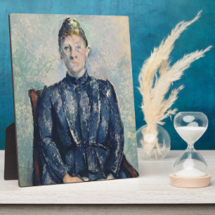 Paul Cezanne   Portret van Madame Cezanne, c.1890 Fotoplaat