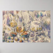 Paul Cezanne - Pot en Soup Tureen Poster (Voorkant)