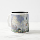 Paul Cezanne | Quai de Bercy, Parijs, 1873-75 Tweekleurige Koffiemok (Voorkant links)