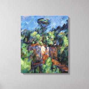 Paul Cezanne Quarry op Bibémus Canvas Afdruk